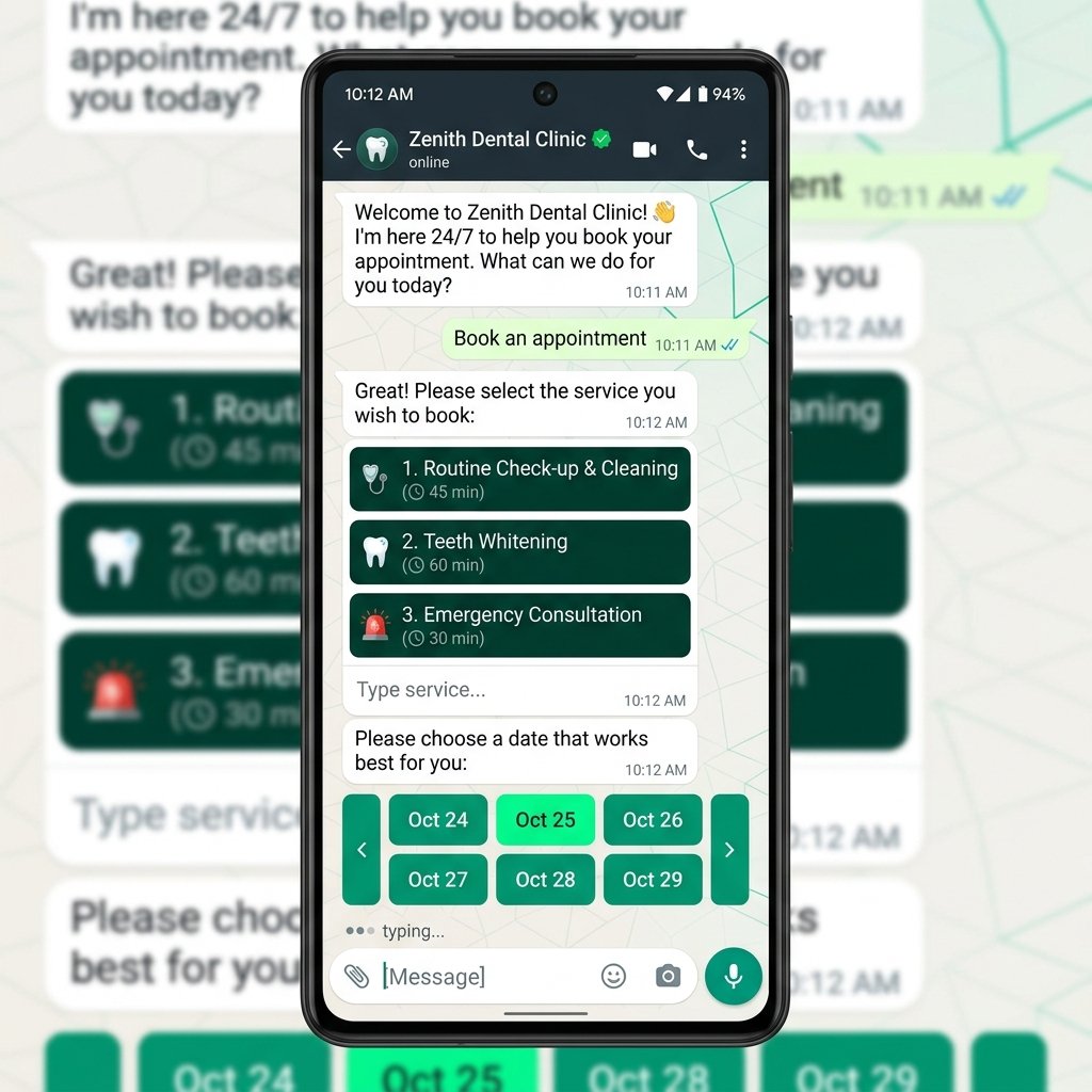 Zapiflow WhatsApp 24/7 Appointment Booking
