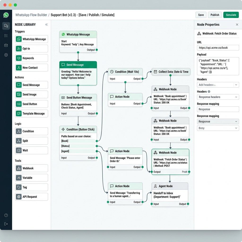 Zapiflow WhatsApp Flow Builder