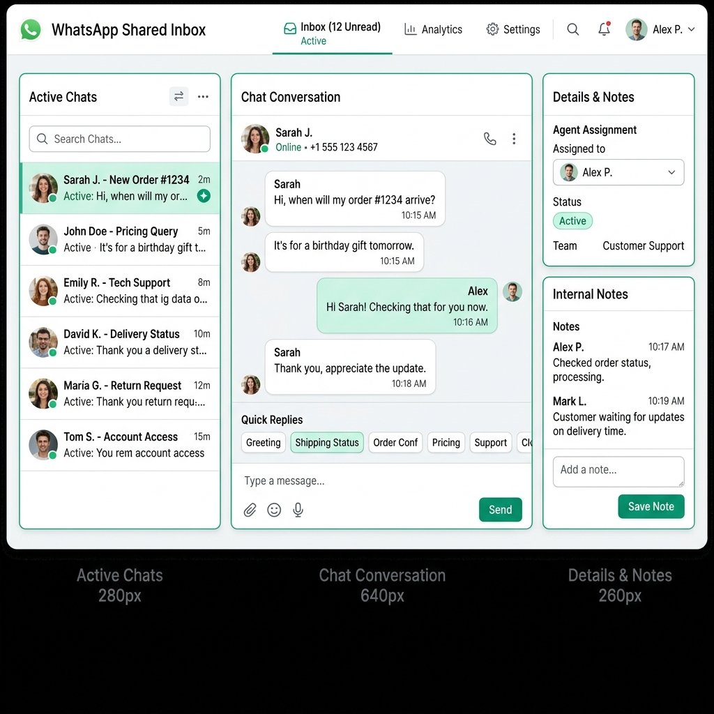 Zapiflow WhatsApp Shared Team Inbox
